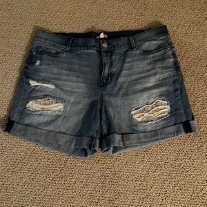 Juicy Couture • Bedazzled Denim Shorts (16)